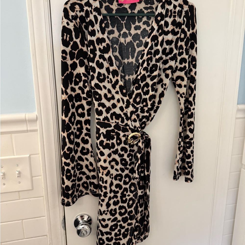 Macbeth Collection by Margaret Josephs Animal Print Dress
